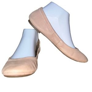 Lucky Brand Women's Ballet Flats in Beige Leather 7.5